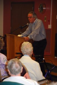 Greg O'Brien community presentation at Elizabeth Seton Residence
